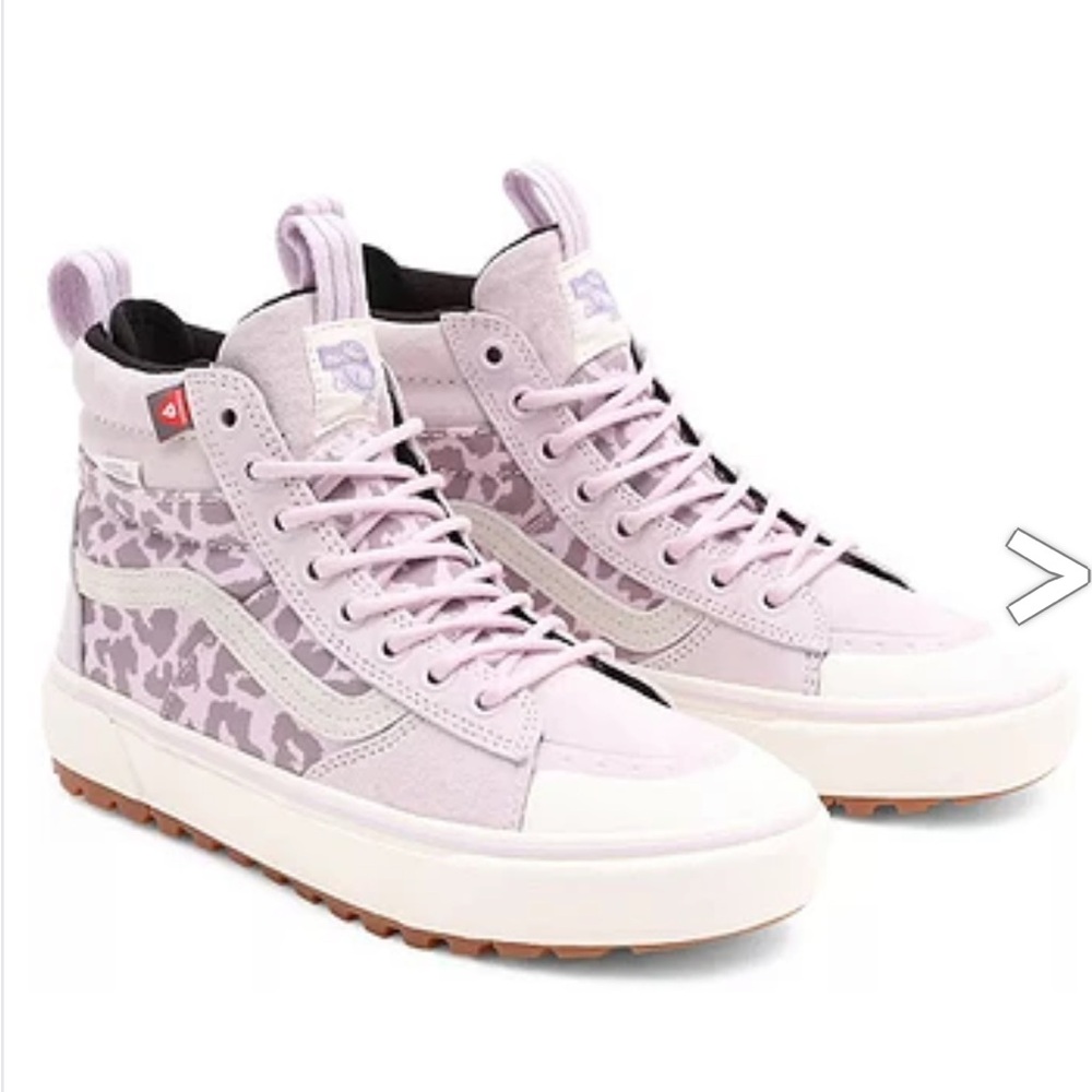 Nwot vans sk8-hi orchid ice leopard shoes